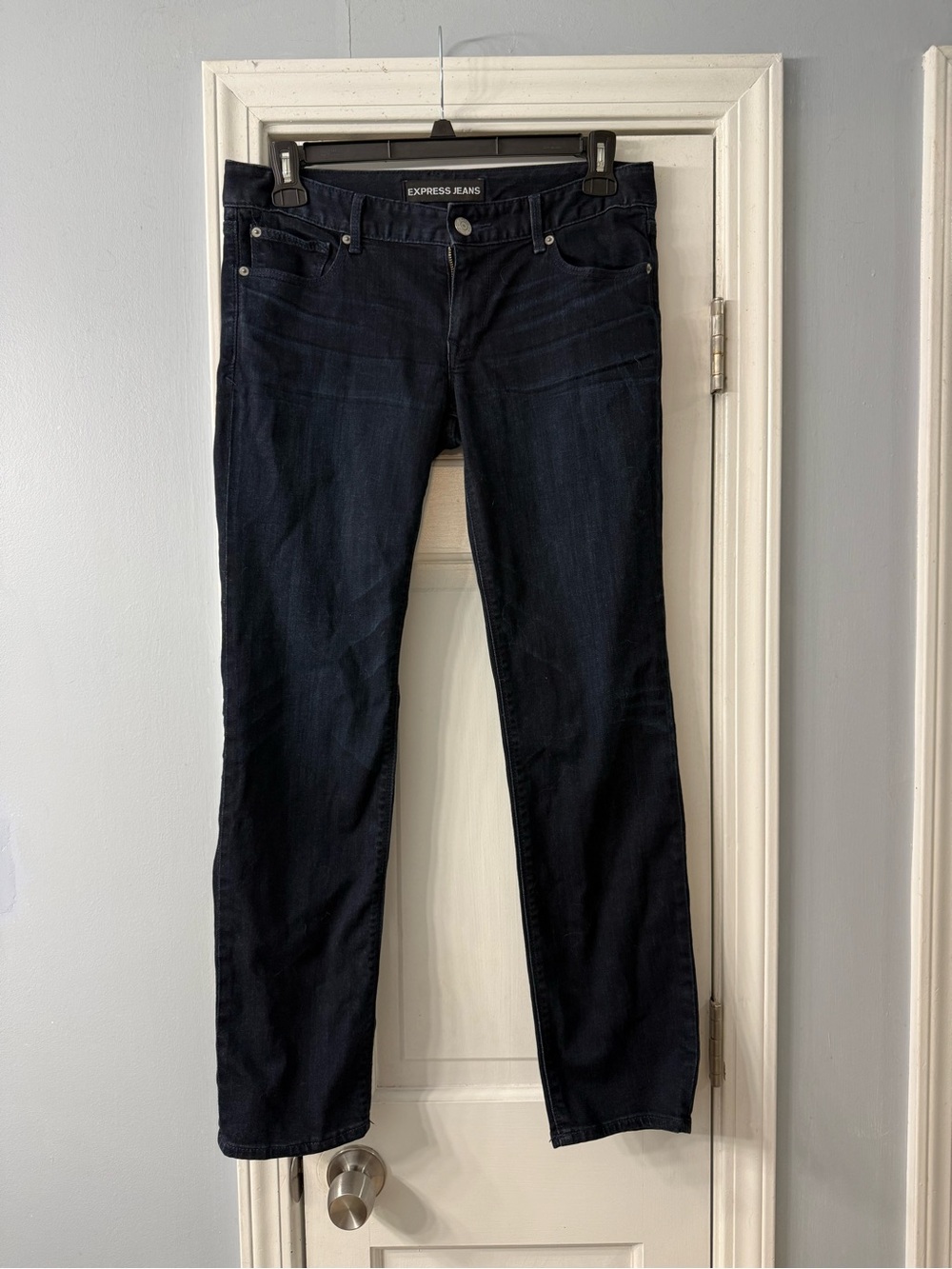 Express Women's Dark Blue Skinny Jeans